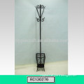 Best Selling Ground Stand Metal Coat Racks with Umbrella Stand Home Furniture